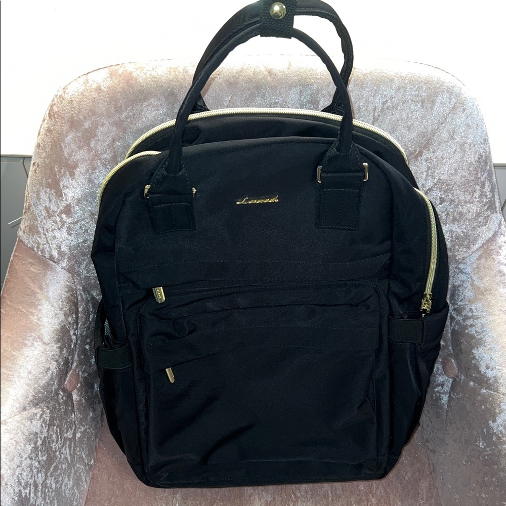 LOVEVOOK Black & Gold Travel Backpack 🖤 - Picture 2 of 9